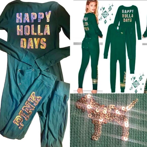 Victoria’s Secret Pink Happy Holla Days Thermal  size S - Picture 1 of 13